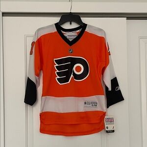 Reebok Philadelphia Flyers Orange and Black Jersey - James van Riemsdyk
